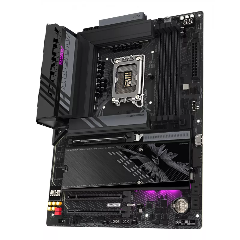 Mātesplate GIGABYTE Z890 AORUS ELITE WIFI7, Intel Z890 mikroshēmojums, LGA 1851, ATX, DDR5, 4x DIMM, 4x M.2, Wi‑Fi 7, 2.5Gb LAN