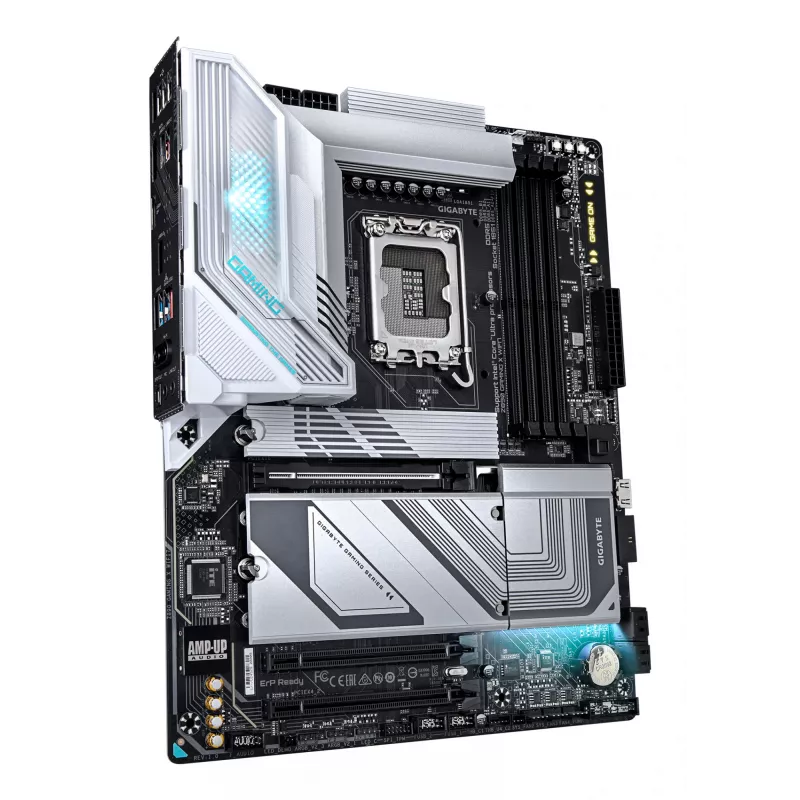 GIGABYTE Z890 GAMING X WIFI7 mātesplate - Atbalsta Intel Core Ultra (Series 2) procesorus, 16+1+2 fāzes VRM, līdz 8800MHz DDR5 (OC), 1xPCIe 5.0 + 3xPCIe 4.0, Wi-Fi 7, 2.5GbE LAN, USB 4