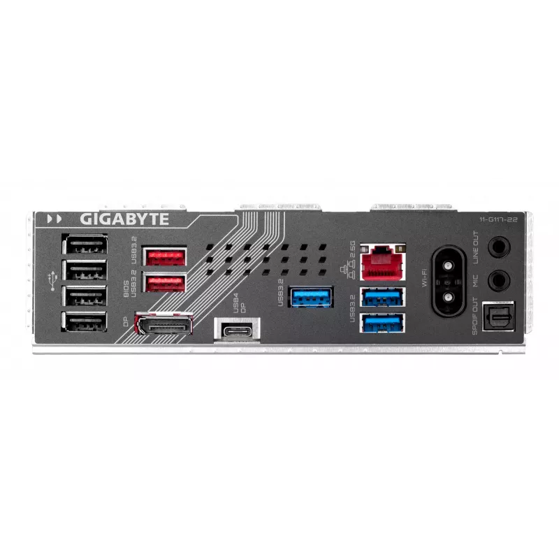 GIGABYTE Z890 GAMING X WIFI7 mātesplate - Atbalsta Intel Core Ultra (Series 2) procesorus, 16+1+2 fāzes VRM, līdz 8800MHz DDR5 (OC), 1xPCIe 5.0 + 3xPCIe 4.0, Wi-Fi 7, 2.5GbE LAN, USB 4