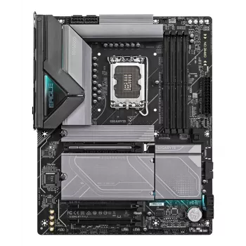 GIGABYTE Z890 EAGLE WIFI7 mātesplate - atbalsta Intel Core Ultra (Series 2) CPU, 14+1+2 fāžu VRM, līdz 8800MHz DDR5 (OC), 1xPCIe 5.0 + 3xPCIe 4.0, Wi-Fi 7, 2.5GbE LAN, USB 4