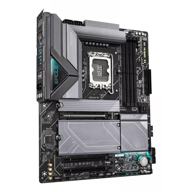 GIGABYTE Z890 EAGLE WIFI7 mātesplate - atbalsta Intel Core Ultra (Series 2) CPU, 14+1+2 fāžu VRM, līdz 8800MHz DDR5 (OC), 1xPCIe 5.0 + 3xPCIe 4.0, Wi-Fi 7, 2.5GbE LAN, USB 4