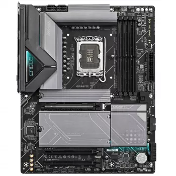 GIGABYTE Z890 EAGLE mātesplate - atbalsta Intel Core Ultra (2. sērijas) CPU, 14+1+2 fāžu VRM, līdz 8800MHz DDR5 (OC), 1xPCIe 5.0 M.2 + 3xPCIe 4.0 M.2, 2.5GbE LAN, USB4