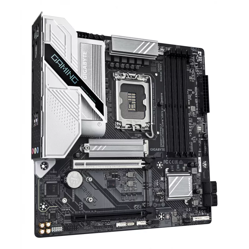 GIGABYTE Z890M GAMING X mātesplate - atbalsta Intel Core Ultra (Series 2) procesorus, 8+1+2 fāžu VRM, līdz 8800MHz DDR5 (OC), 1xPCIe 5.0 + 2xPCIe 4.0, 2.5GbE LAN, USB 3.2 Gen 1