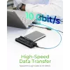 ICY BOX IB-180MS-C31 USB 3.2 Gen 2 (3.1 Gen 1) Type-C Melns