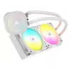 CORSAIR Nautilus 240 Rs ArGB šķidruma procesora universālais šķidruma dzesētājs, balts