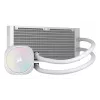 CORSAIR Nautilus 240 Rs ArGB šķidruma procesora universālais šķidruma dzesētājs, balts