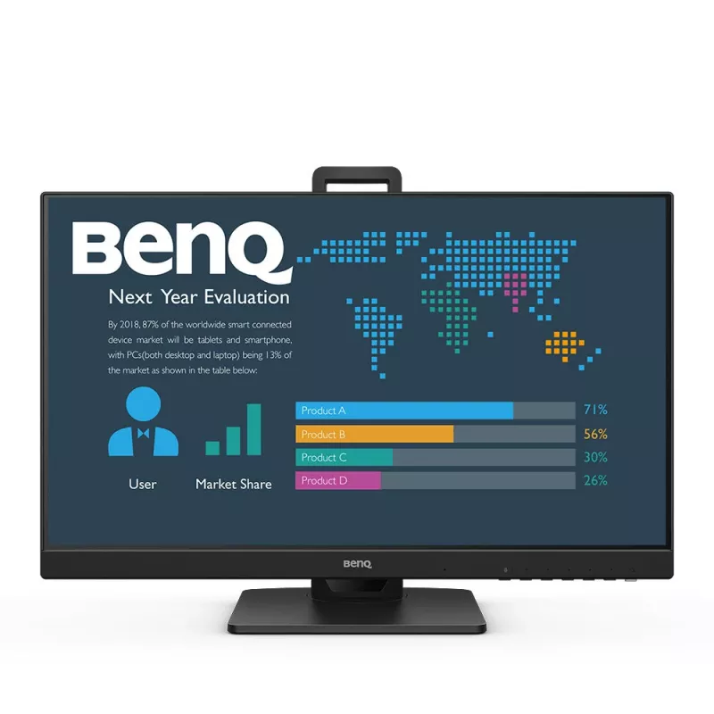 BenQ BL2486TC datora monitors 60,5 cm (23,8 collas) 1920 x 1080 pikseļi Full HD Melns
