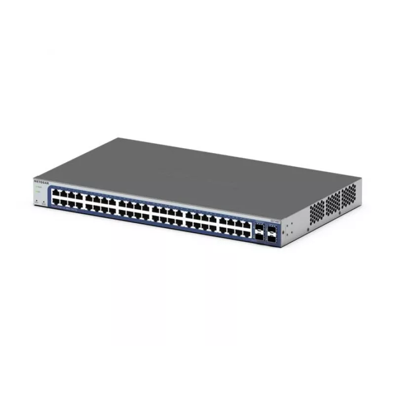 NETGEAR GS748Tv6 pārvaldīts L2/L3/L4 Gigabit Ethernet (10/100/1000) melns, pelēks