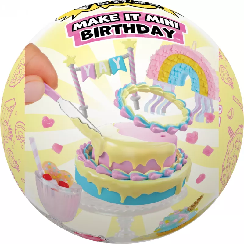 Miniverse Make It Mini Birthday, 8 gadi, Daudzkrāsains, Plastmasa, Sveķi