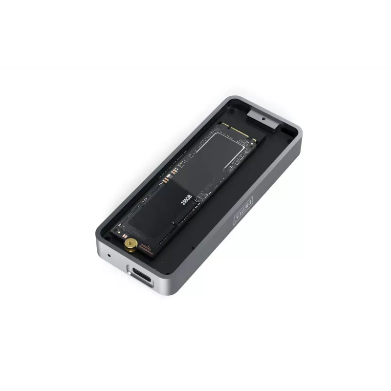 DIGITUS USB cietā diska korpuss - NVMe 20Gbps USB 3.2 Gen 2x2 alumīnija bezinstrumentu