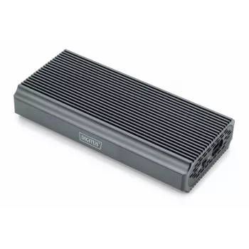 Digitus USB M.2 cietā diska korpuss SSD ārējais NVMe 40Gbps USB 4.0 alumīnija bezinstrumentu DA-71158