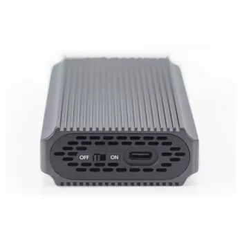 Digitus USB M.2 cietā diska korpuss SSD ārējais NVMe 40Gbps USB 4.0 alumīnija bezinstrumentu DA-71158