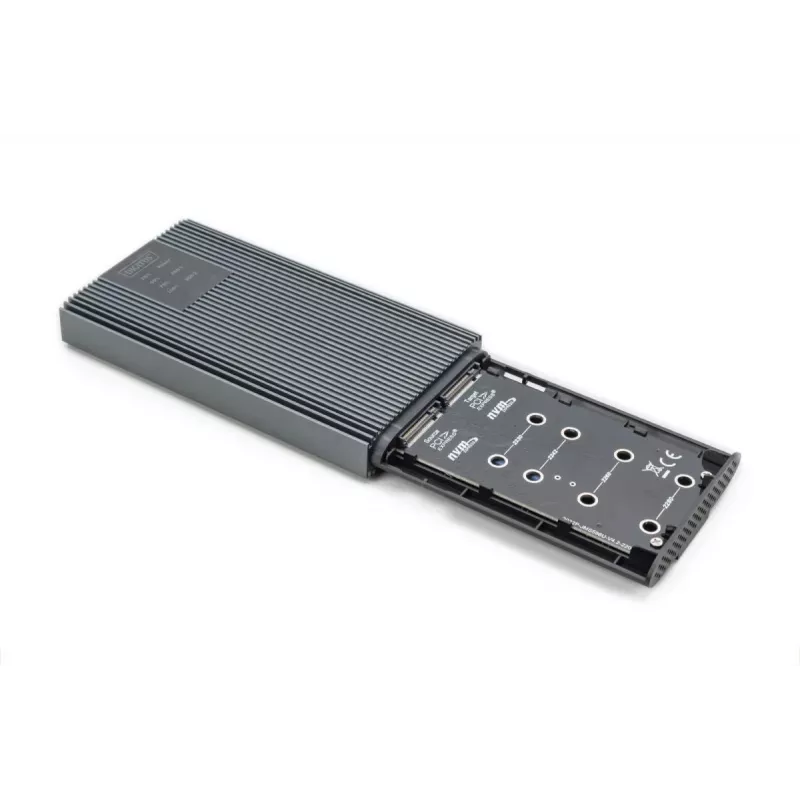 DIGITUS NVMe klonēšanas stacija - NVMe 20Gb/s USB 3.2 Gen2 Alumīnija bezinstrumentu