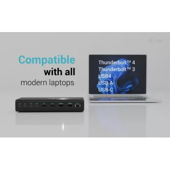 i-tec Universal 6x 4K/60Hz displeja dokstacija + 140 W barošanas padeve