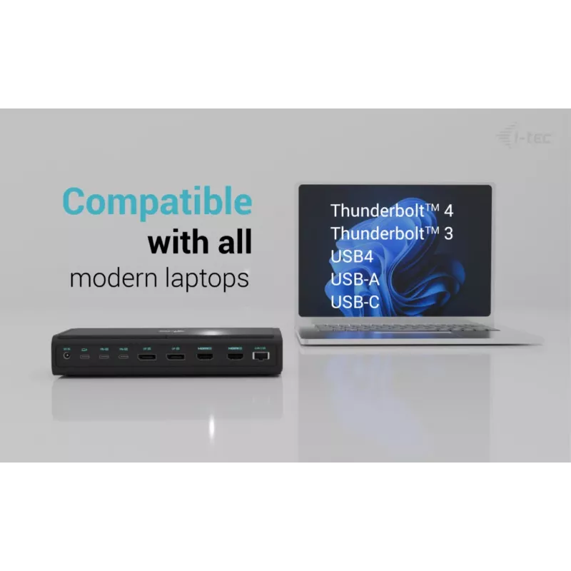 i-tec Universal 6x 4K/60Hz displeja dokstacija + 140 W barošanas padeve