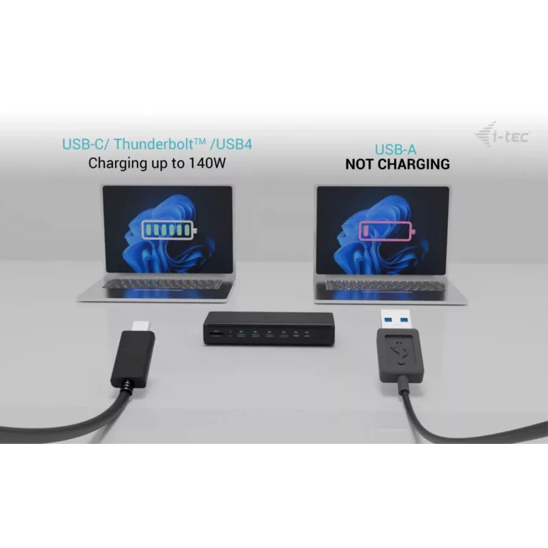 i-tec Universal 6x 4K/60Hz displeja dokstacija + 140 W barošanas padeve