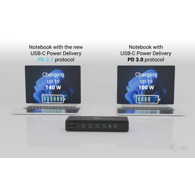 i-tec Universal 6x 4K/60Hz displeja dokstacija + 140 W barošanas padeve
