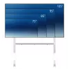 Neomounts FL50-575WH1 TV ratiņi 65-115 collas - ātra uzstādīšana - TÜV