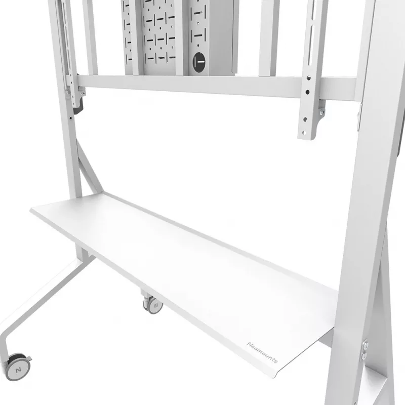 Neomounts FL50-575WH1 TV ratiņi 65-115 collas - ātra uzstādīšana - TÜV
