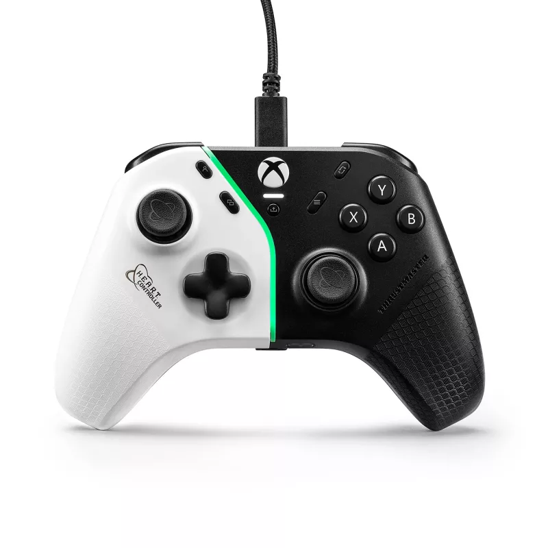 Thrustmaster H.E.A.R.T. Melns, balta USB Gamepad PC, Xbox One, Xbox One S, Xbox One X