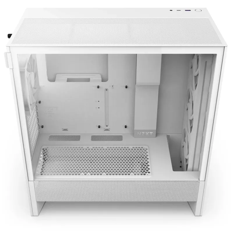 NZXT CPU korpuss H7 Flow 2024 RGB Mid Tower Airflow ATX balts