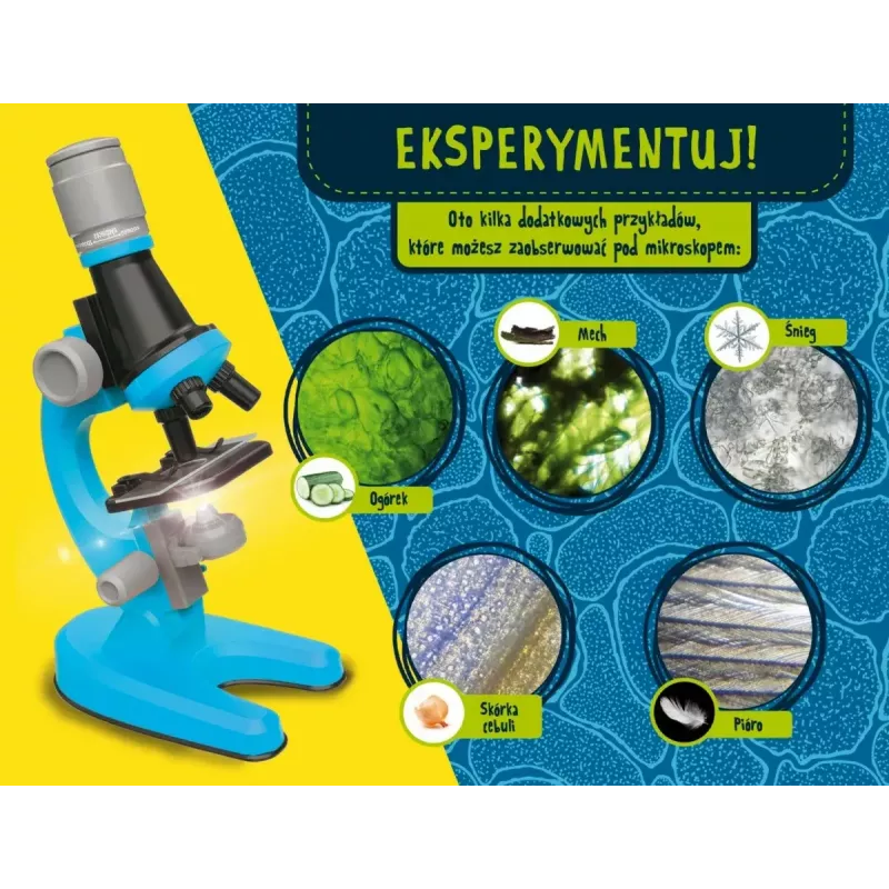 Izglītojošais mikroskops Liscianigiochi Im A Genius 304-PL97388 — bērnu optiskais komplekts ar palielinājumu mācībām