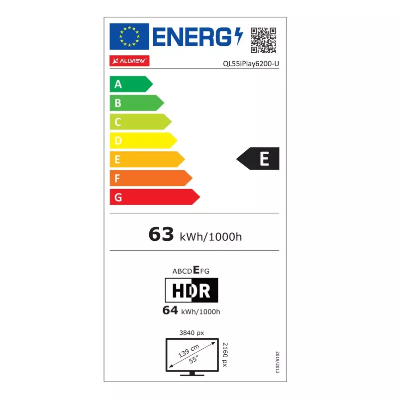 Televīzors Allview QL55iPlay6200-U 55 collu LED 4K UHD
