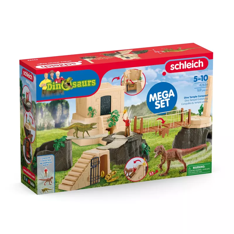 Action/Adventure Schleich Conquest of the Dino Temple Mega Set Multicolour