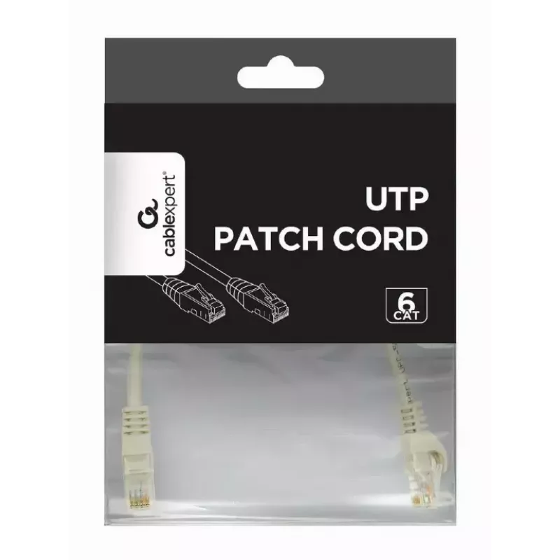 Patch vads, GEMBIRD, PP6U-CU-7.5M, RJ45, Cat.6, 7.5m, pelēks