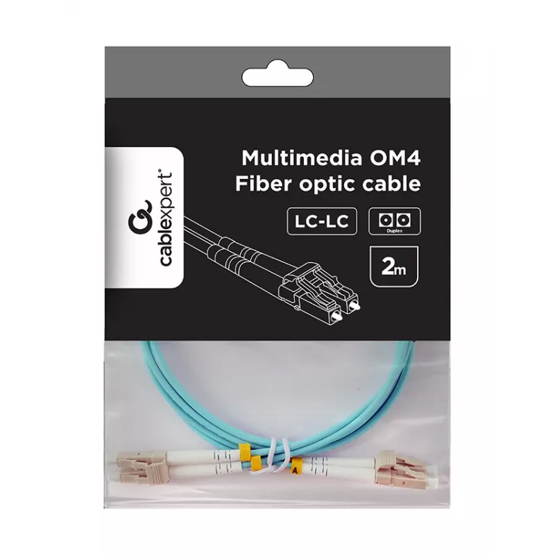 GEMBIRD Multimode Duplex OM4 50/125 Fiber Optic kabelis, LC/LC, 2 m