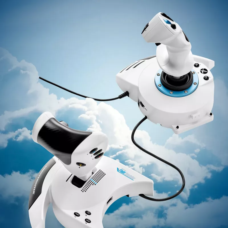 Kursorsviru Thrustmaster T.Flight Hotas One Microsoft Flight Simulator Edition USB Melna Balta
