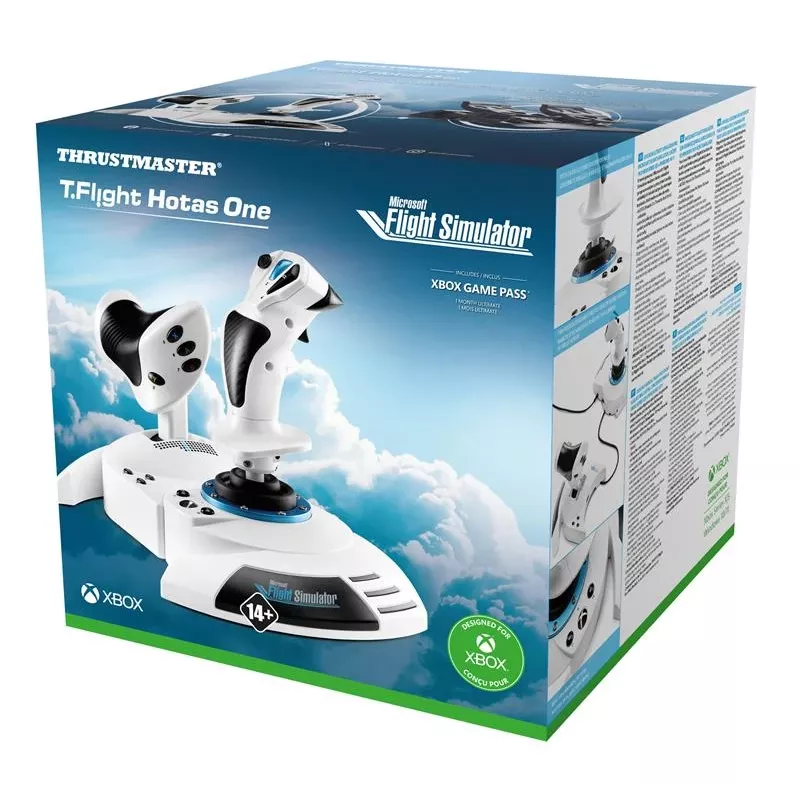 Kursorsviru Thrustmaster T.Flight Hotas One Microsoft Flight Simulator Edition USB Melna Balta