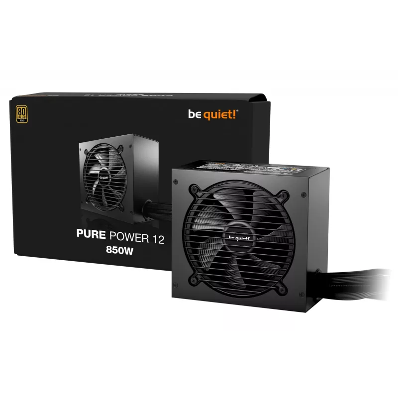 be quiet PURE POWER 12 850W barošanas bloks 20+4 kontaktu ATX ATX Melns