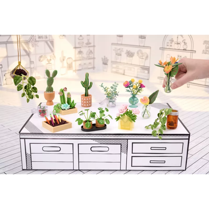 Miniverse - Make It Mini Botanicals, 8 gadi, Daudzkrāsains, Plastmasa