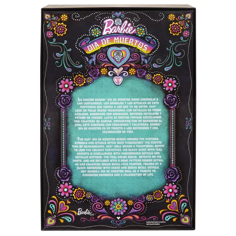 Modes lelle Mattel Barbie Ken Dia de Muertos Daudzkrāsaina 3+