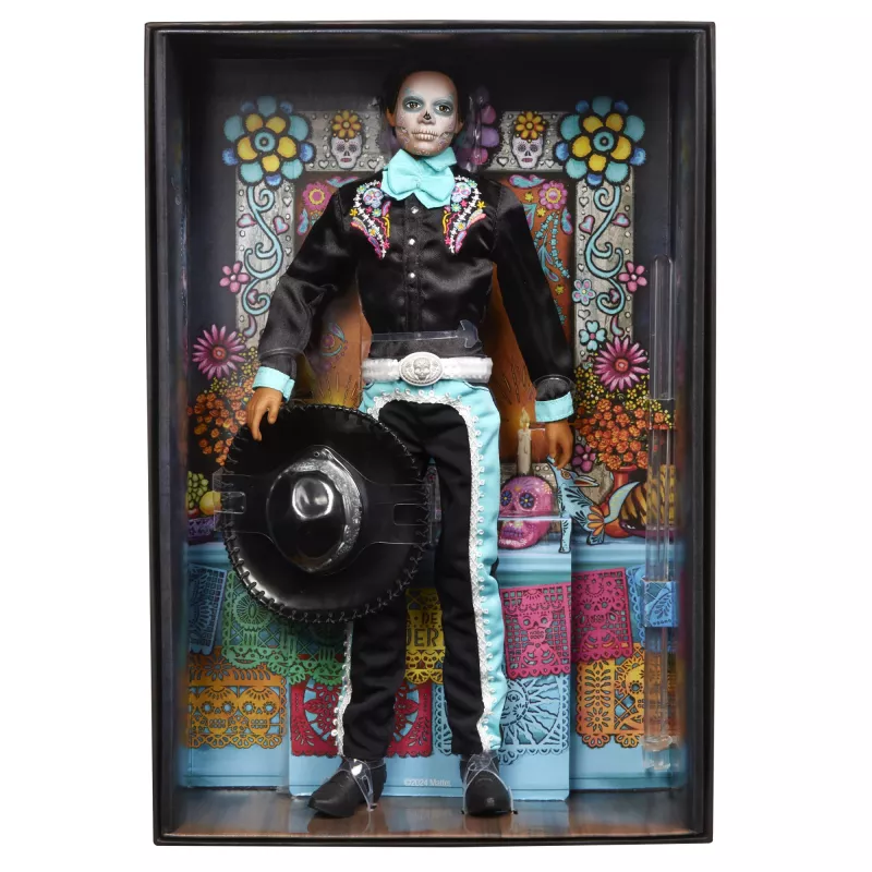Modes lelle Mattel Barbie Ken Dia de Muertos Daudzkrāsaina 3+