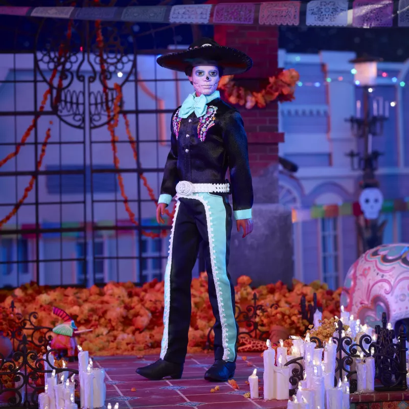Modes lelle Mattel Barbie Ken Dia de Muertos Daudzkrāsaina 3+