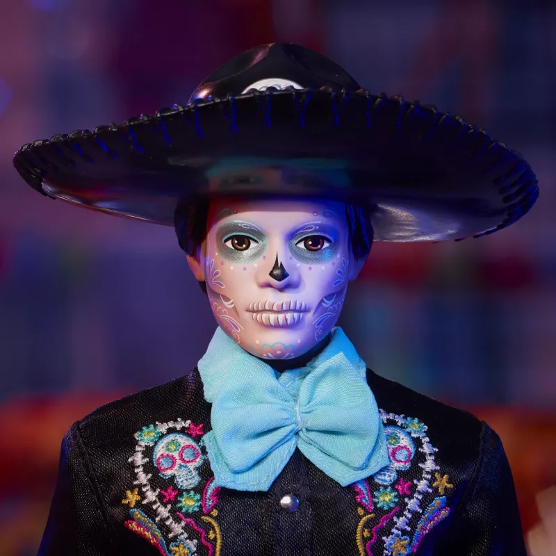 Modes lelle Mattel Barbie Ken Dia de Muertos Daudzkrāsaina 3+