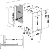 Whirlpool WSBC 3M27 X Zemgalda 10 galda klājumu