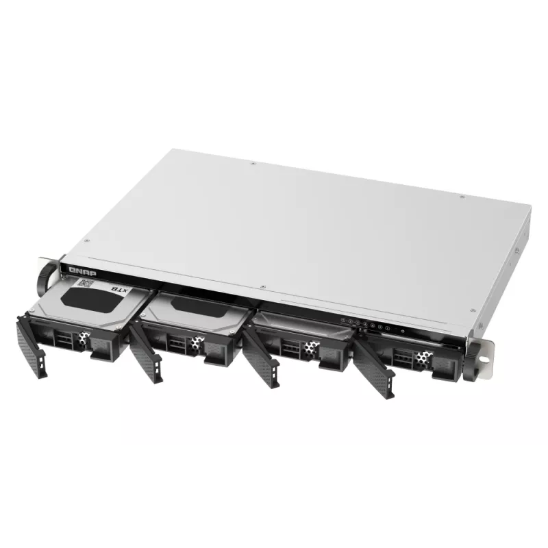QNAP TS-433eU NAS Rack (1U) Cortex-A Cortex-A55 4 GB 0 TB QNAP Turbo System Melns