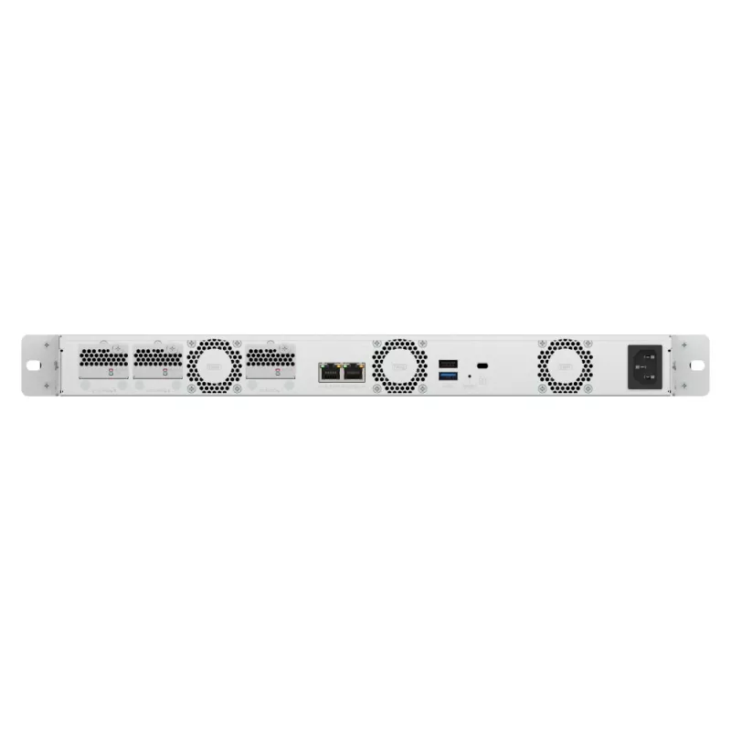 QNAP TS-h765eU NAS Rack (1U) Intel Atom® 8 GB DDR5 QuTS hero Melns, pelēka