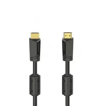 Hama ātrdarbīgs HDMI kabelis, Spraudnis - Spraudnis, 4K, Ethernet, Apzeltīts, 10,0 m