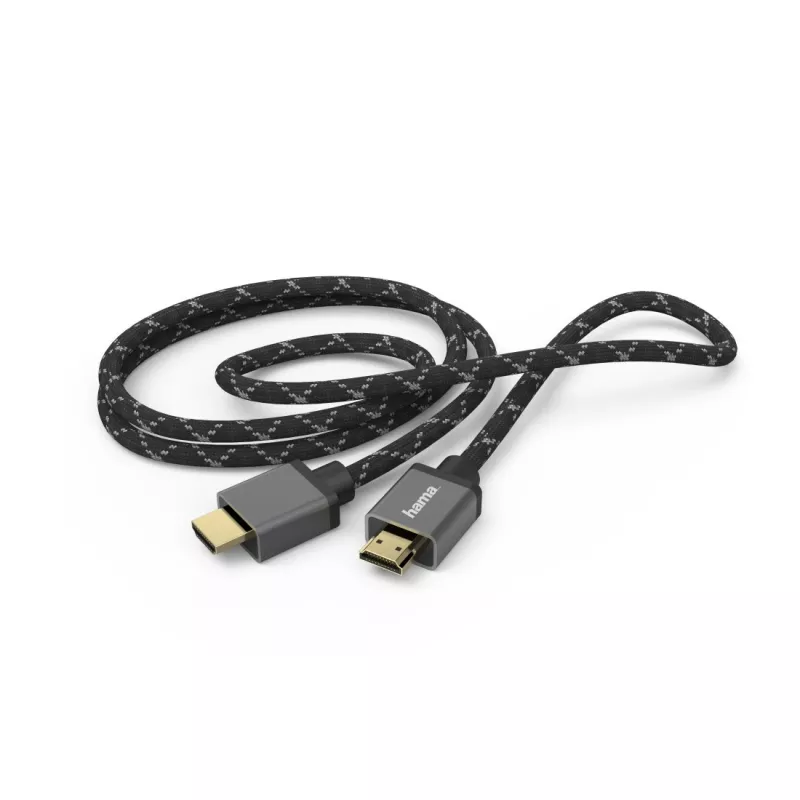 Hama 00205240 HDMI kabelis 3 m HDMI Type A (Standard) Melns, Pelēks