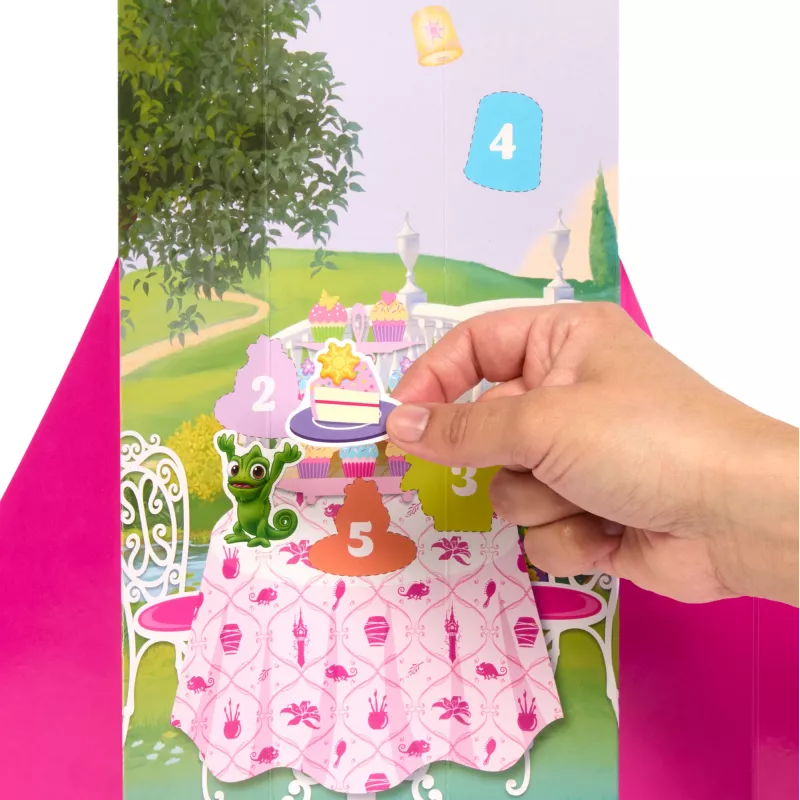 Disney Princess Spin & Reveal Rapunzel modes lelle un aksesuāri ar 11 pārsteigumiem