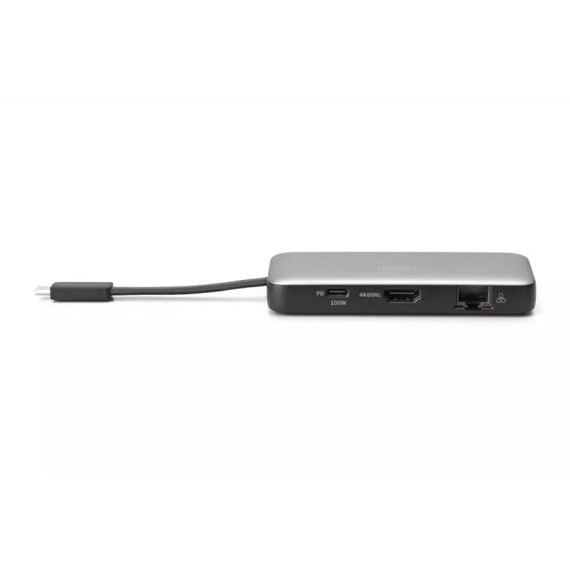 DIGITUS USB-C ceļojumu dokstacija, 7 porti - HDMI / 2x USB-A 3.2 Gen 1 / GbE / SD / MicroSD - 100 W USB-C strāvas padeve