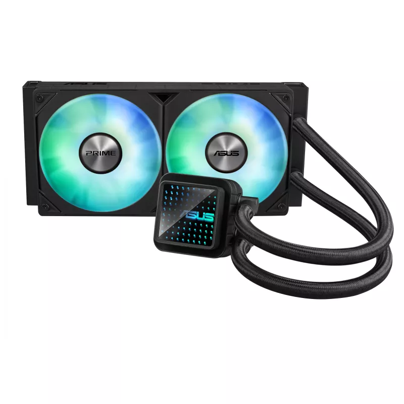 ASUS Prime LC 240 ARGB datora korpusa universāls šķidruma dzesētājs 12 cm melns