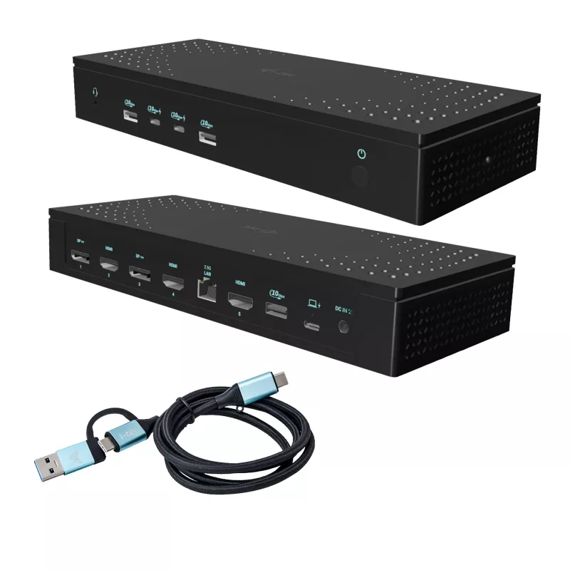 i-tec Universal 5x 4K/60Hz Displeja dokstacija + Power Delivery 100W