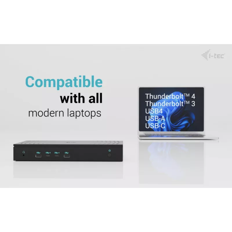 i-tec Universal 5x 4K/60Hz Displeja dokstacija + Power Delivery 100W