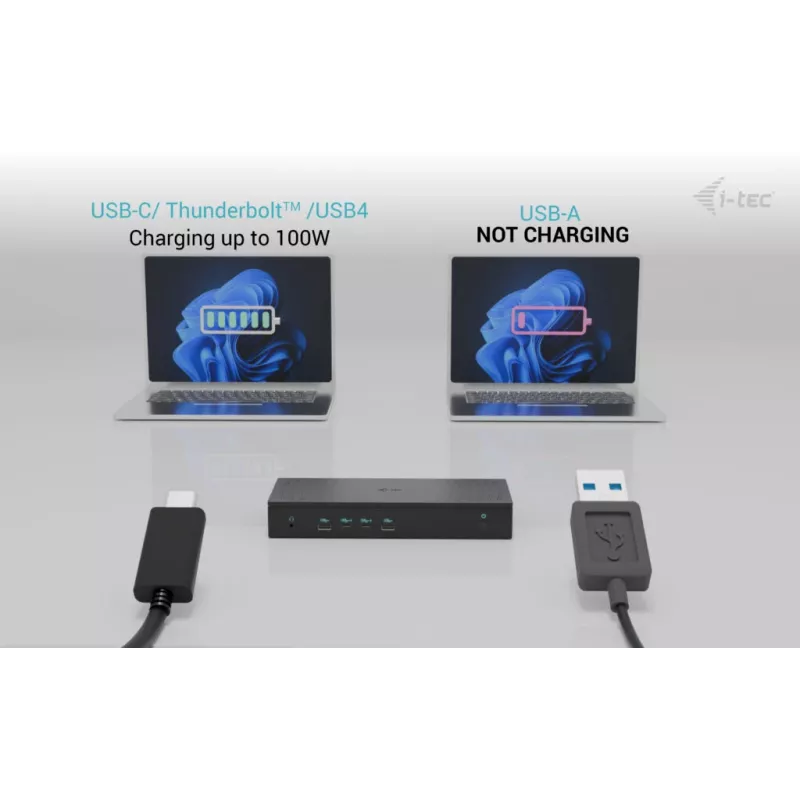 i-tec Universal 5x 4K/60Hz Displeja dokstacija + Power Delivery 100W
