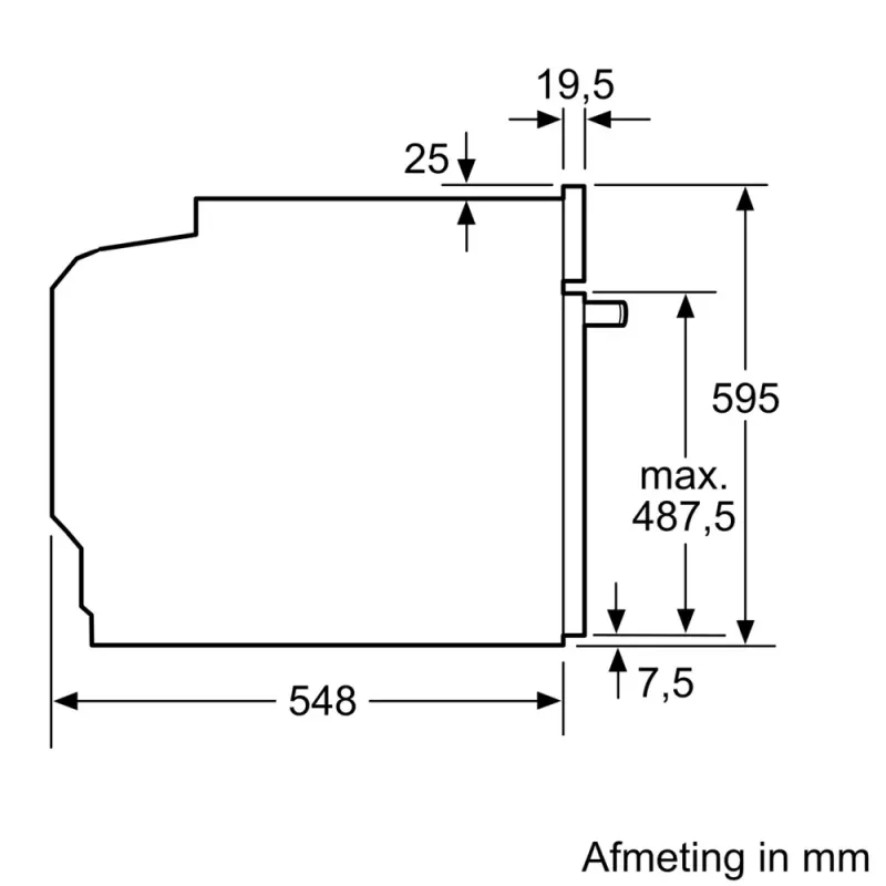 Bosch Serie 4 HQG572EB3 krāsns 71 L melna